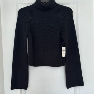 Women's Anthropology Black Turtleneck Sweater